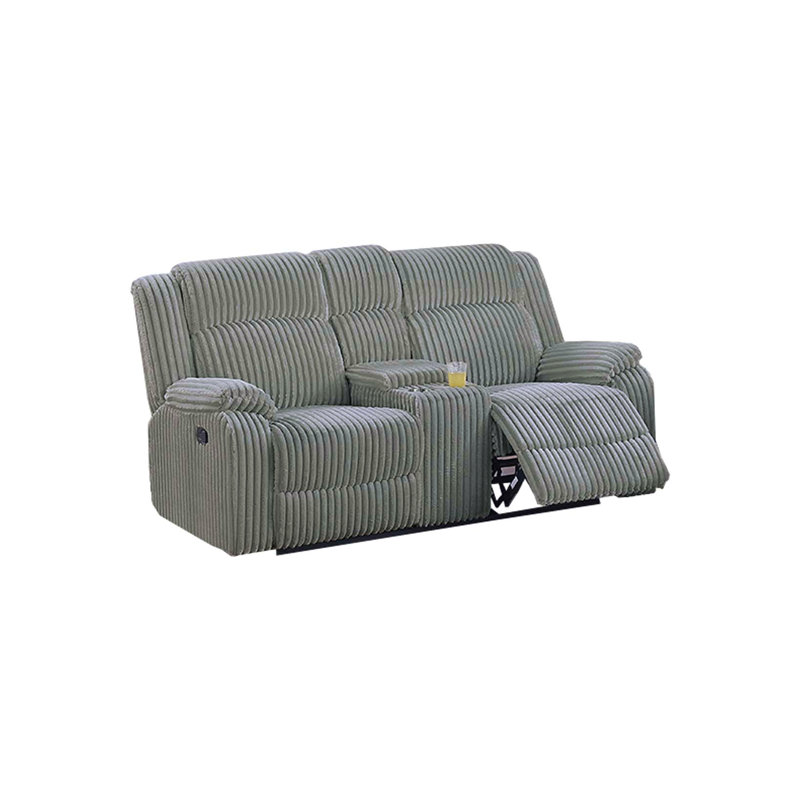 Siège en peluche texturé en fourrure de velours côtelé 1 pièce, Gris