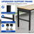 60" Adjustable Height Workbench with Power Outlet, 2000LB Capacity Heavy Duty Work Table