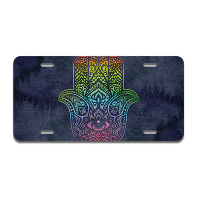 Cadre en aluminium Rainbow Hamsa