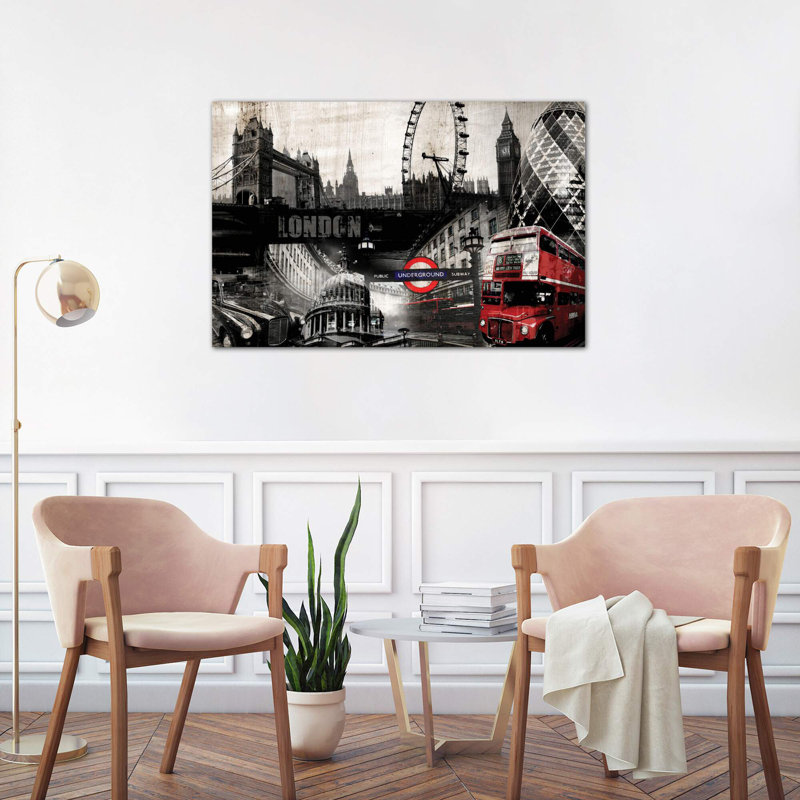 London - Print on Canvas, Wrapped Canvas, 101.6 cm H x 66.04 cm W x 1.91 cm D