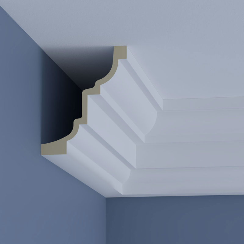 Henry 96" Unfinished Polyurethane Crown Moulding