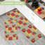 Ensemble de 2 tapis de cuisine rétro à imprimé floral pour la cuisine et la salle à manger, ensemble de 2 pièces multicolores