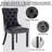 Kingson Modern Glam Tufted Two-Tone Dining Chair with Nailhead Trim & Back Pull Ring-9081305-64230967