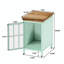 Table de chevet polyvalente avec armoire de rangement pour chambre à coucher et salon