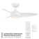 38'' Ceiling Fan with LED Lights