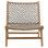 Mario Teak Wood and Rope Outdoor Occasional Chair
