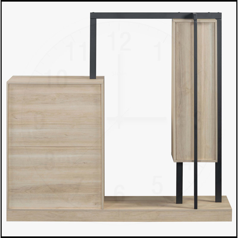 Versatile Wardrobe With Multiple Compartments And Ample Storage Space, Espresso
