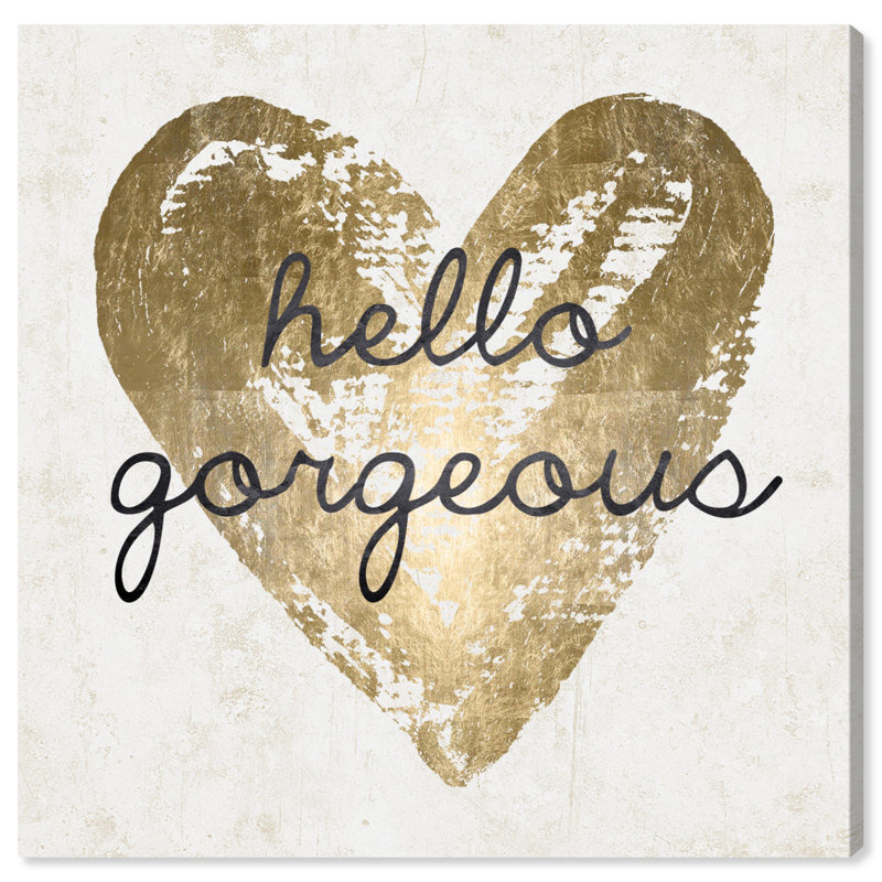 Gorgeous Salute - Art textuel sur toile, H 30 po x l 30 po