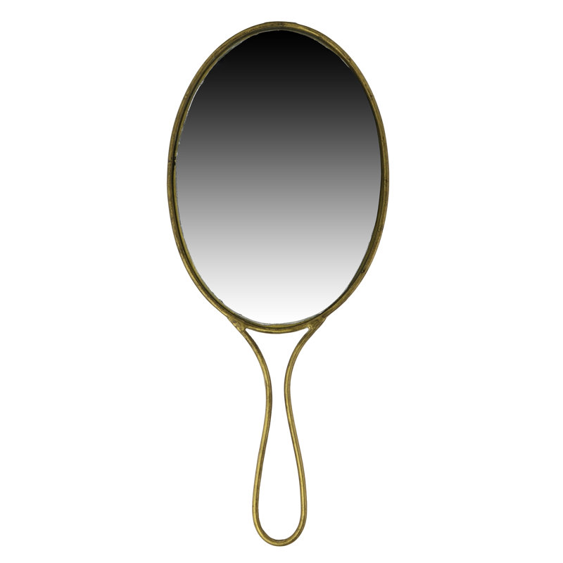 Miroir à la main lena, laiton-laiton