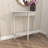 Mcbroom Wood Half Moon 1 Shelf Console Table-1362153406