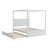 Canopy Platform Bed with Trundle and Three Storage Drawers-27470953