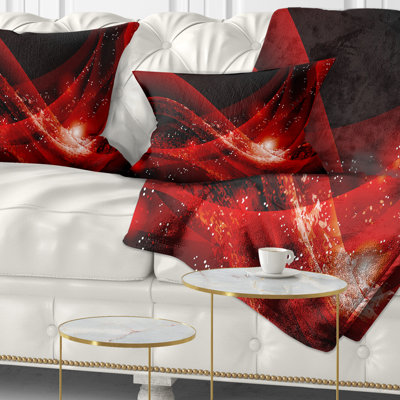 Abstract Dark Vector Illustration Lumbar Pillow