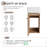 Breece 12.47'' Single Bathroom Vanity with Ceramic Top