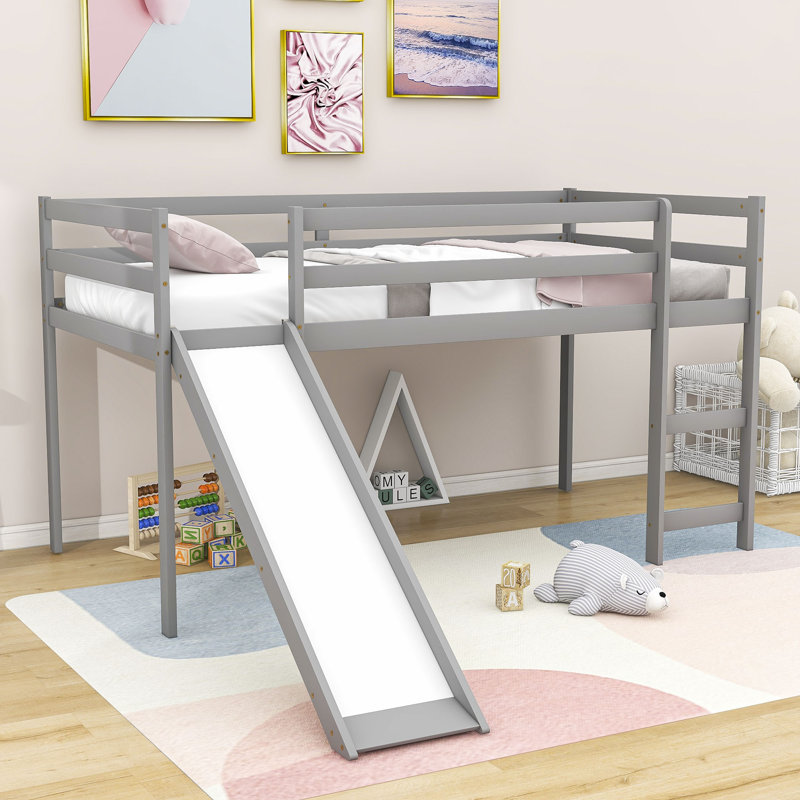 Lit mezzanine simple Emens par Harriet Bee, gris
