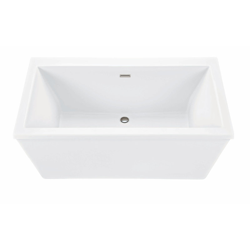 MTI Solutions Freestanding Soaker Tub, White