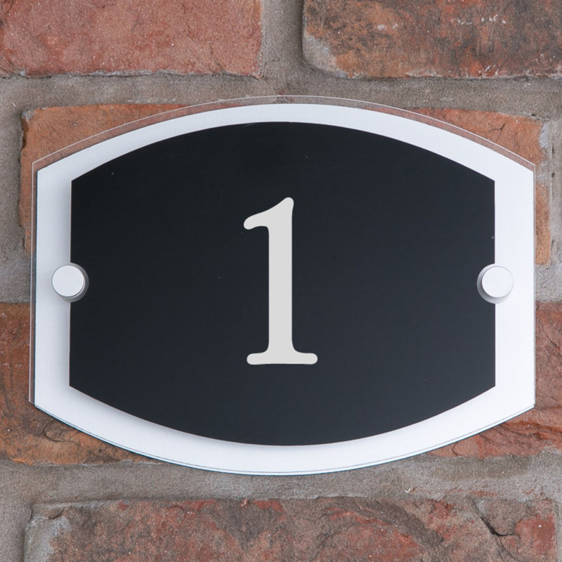 Sigfried 15cm H Plastic House Number, 1