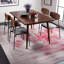 Tapis gris / rouge à motif abstrait-1886341772