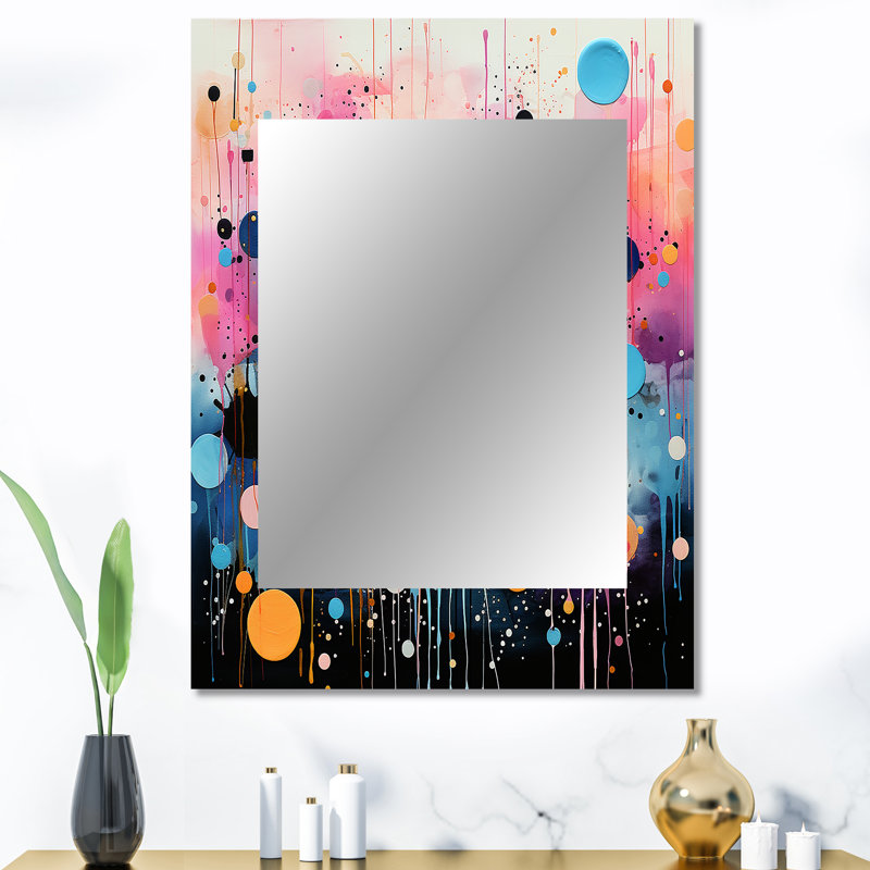 «Neon Assemblage I - Abstract Collages», impression sur miroir, 40 po x 30 po