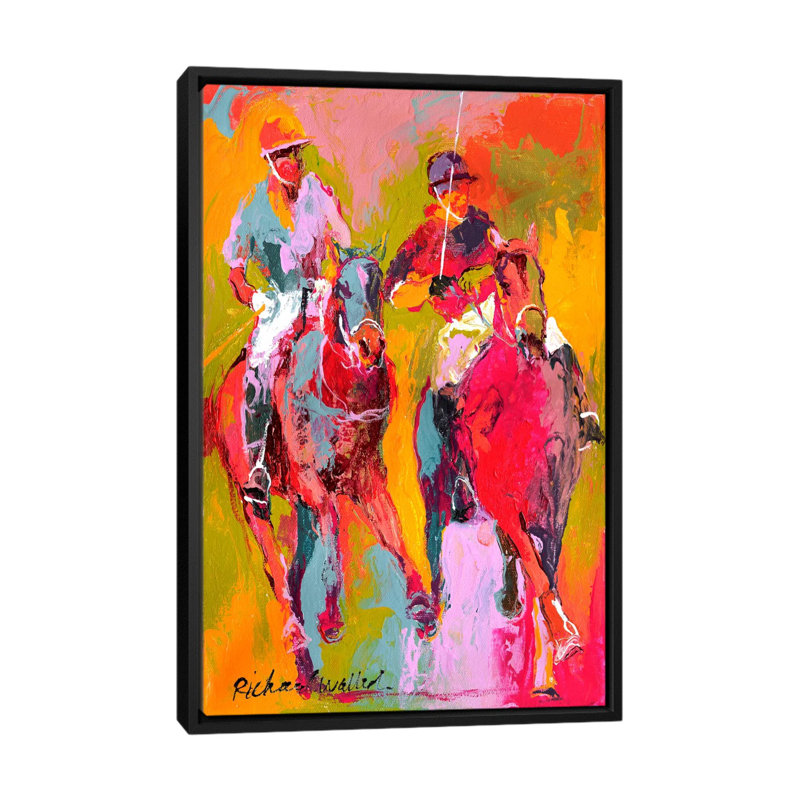 "" Polo "par Richard Wallich, reproduction d'art sur toile, H 26 po x l 18 po x P 1,5 po, Toile avec cadre flottant noir