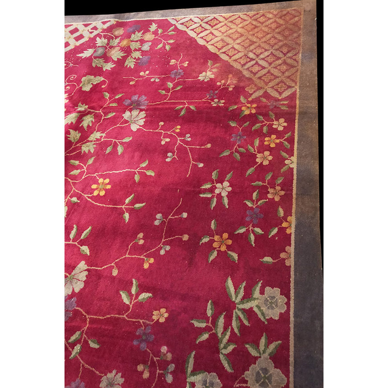 Tapis antique en laine Art Deco