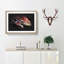 Red Chameleon Lizard - Picture Frame Graphic Art-56876218-56876215