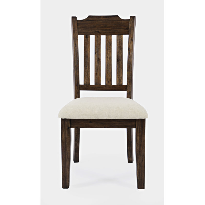 Alisher 19'' H Upholstered Acacia Side Chair