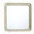 Rowel 30.2'' Square Gold Metal Frame Wall Mirror, Modern Decorative Accent Mirror