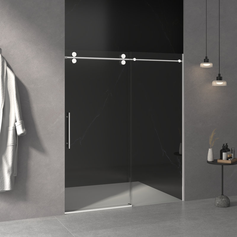 Porte de douche coulissante sans cadre l 60 "x H 72"