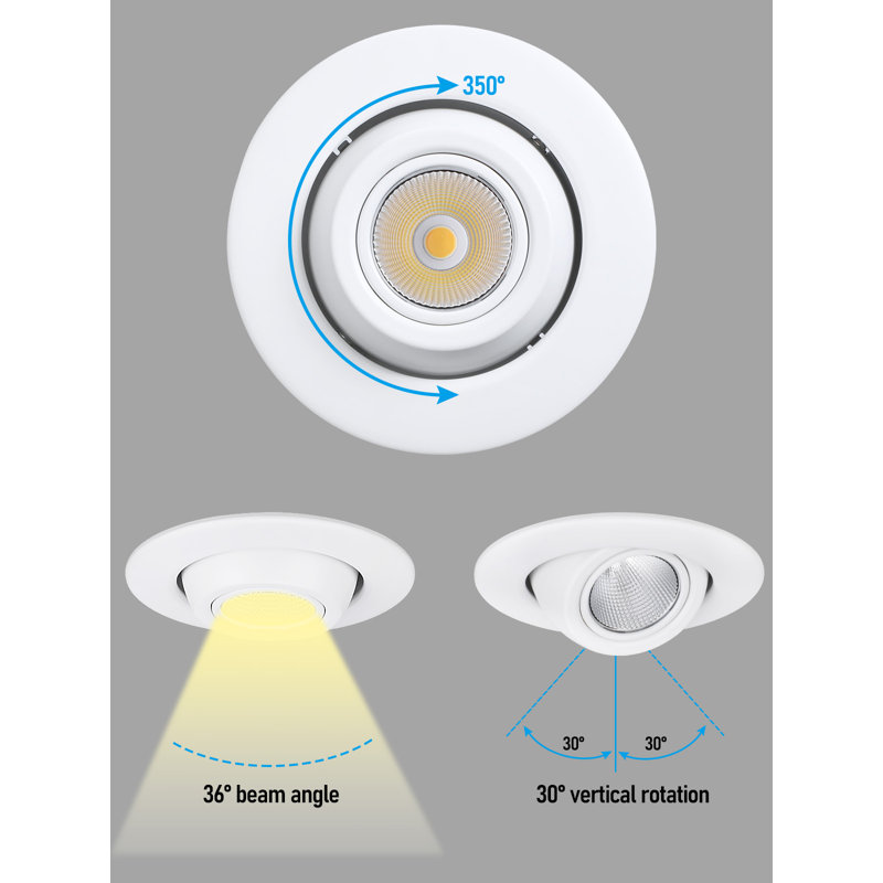 4'' Dimmable LED Retrofit Recessed Lighting Kit