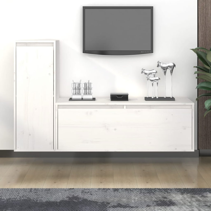 Garn Unfinished Entertainment Centre, White