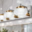 Applique murale moderne en chrome et laiton avec abat-jour en cristal et laiton-1711281145