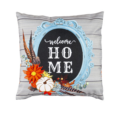 Floral Outdoor Reversible Pillow Cover