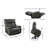 Gobrias Faux Leather Heated Massage Chair-453395593