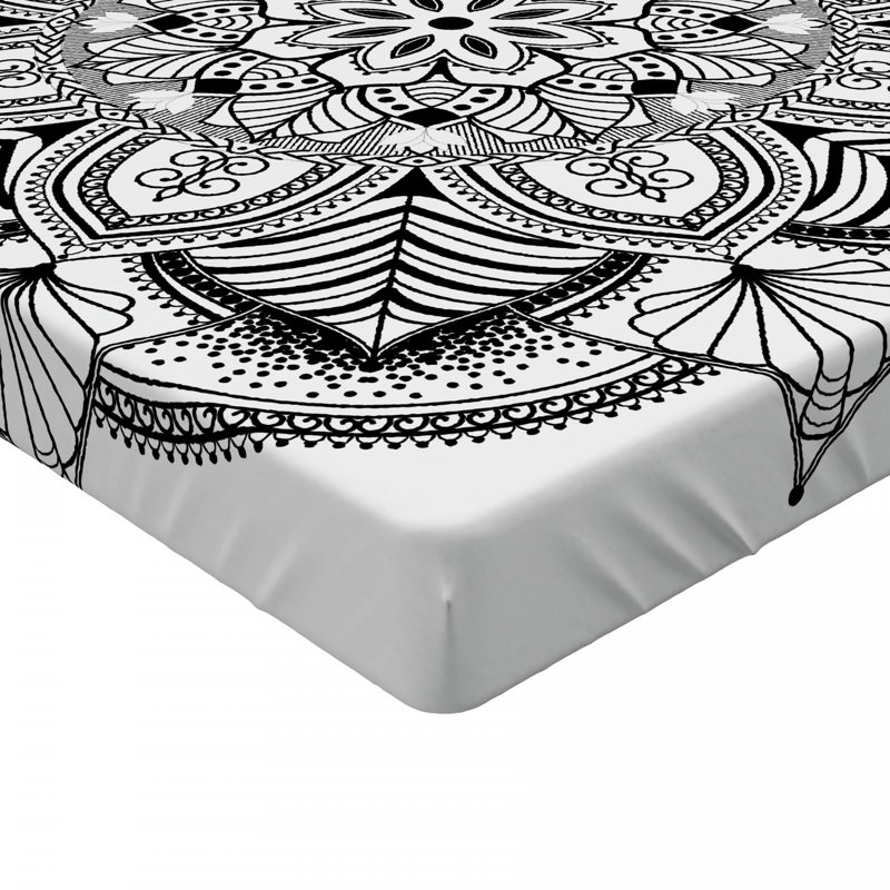 Microfiber Floral Fitted Sheet, Twin XL Fitted Sheet
