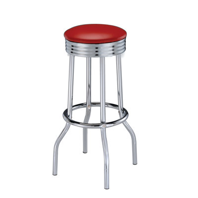 Ebensburg Swivel Upholstered Counter Stool