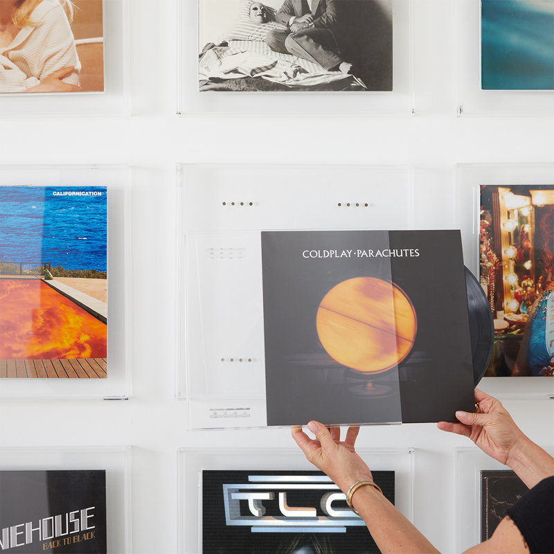 Display & Play Record Frame For 12x12" Albums, Frost