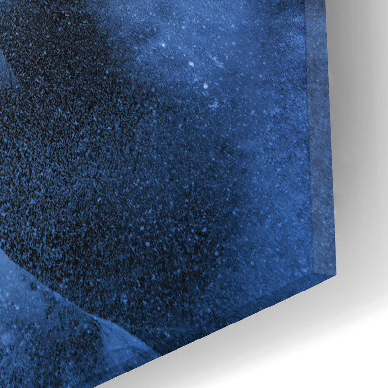 Art mural en verre «A Winters Dream» par Rick Berk, H 24 po x l 16 po x P 0,2 po