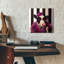 Art mural en verre épique «Lady Moo Moo» par Lucia Heffernan, 12 po x 12 po