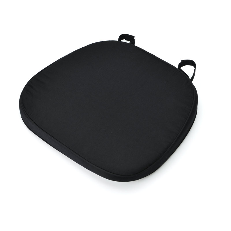 Cliffland Outdoor 2'' Dining Chair Seat Cushion, Black