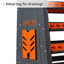 CAT40 Chariot à outils à commande numérique-100CAP Chariots à roulettes à 5 niveaux avec roulettes Porte-outils coniques 40 Porte-outils à commande numérique mobile Organisateur à outils à commande numérique CAT 40 Ensemble de porte-outils pour entrepôt (CAT40-100CAP)