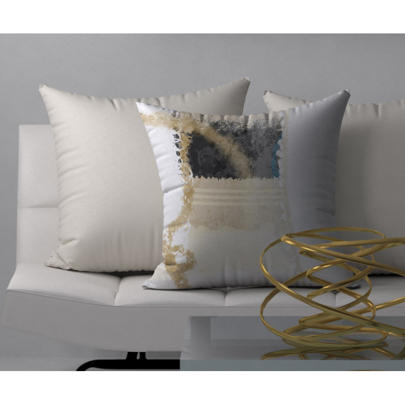 Housse de coussin carrée et insert vital distinctif, H 24 po x l 24 po