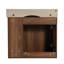 Meuble-lavabo 24 po avec lavabo en céramique blanche. Design moderne, porte à fermeture en douceur. Structure en contreplaqué, -. Et porte d'évier, construction. Armoire