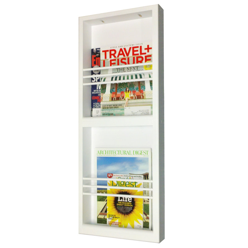 Porte-revues double Meridian, Blanc