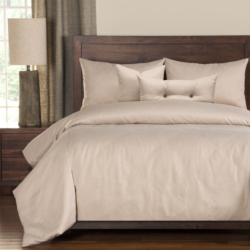 Camelhair Traditional Polyester Duvet Cover, Queen, Tan