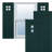 True Fit PVC San Antonio Mission Style Fixed Mount Shutters-64468765-64468753-64468798