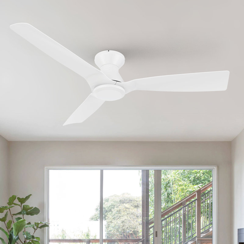 Guria 52'' flush mount ceiling fan without light