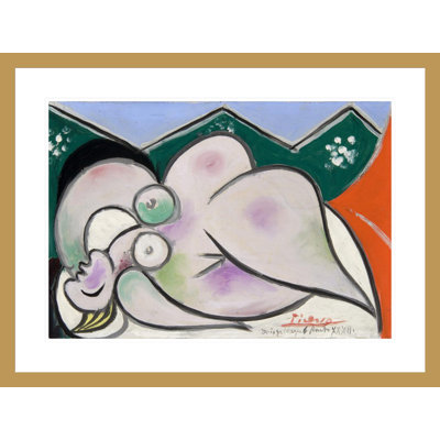 «Reclining Woman» par Pablo Picasso, impression giclée sur cadre