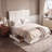 Extra Tall Channel Tufted Upholstered Bed, King, Velvet-523874756-523874758