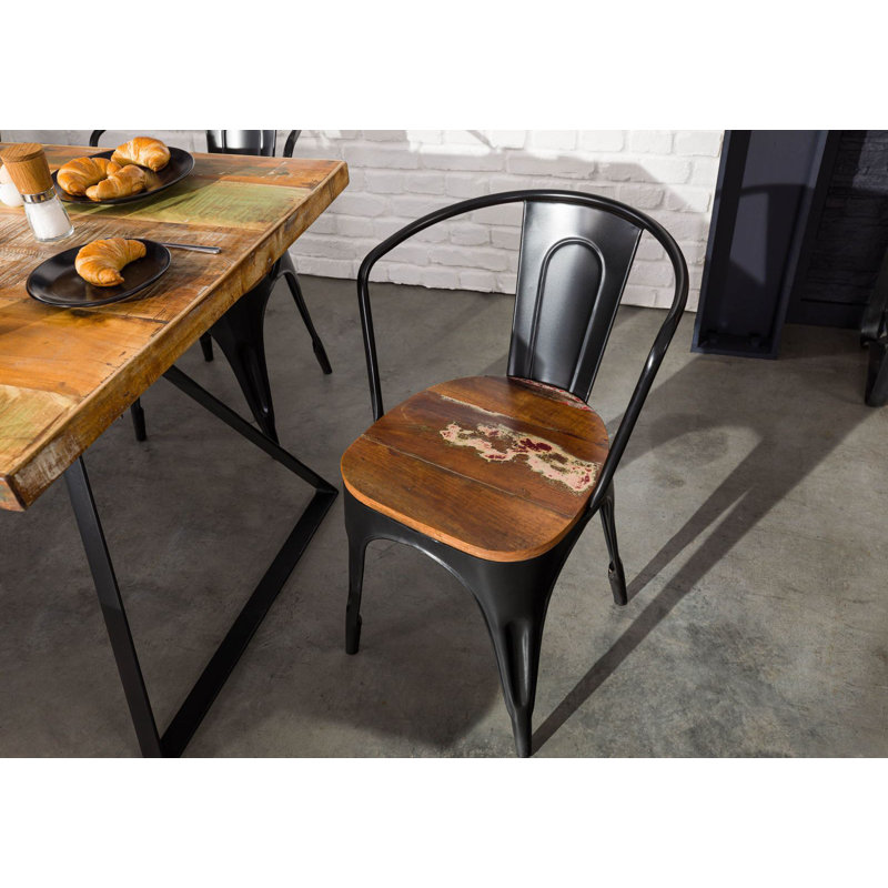 45cm H Slat Back Side Chair