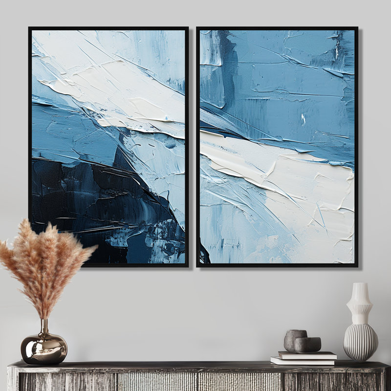 Minimalisme, harmonie scandinave, art mural scandinave, H 36 po x l 48 po, Impression encadrée flottante, Noir